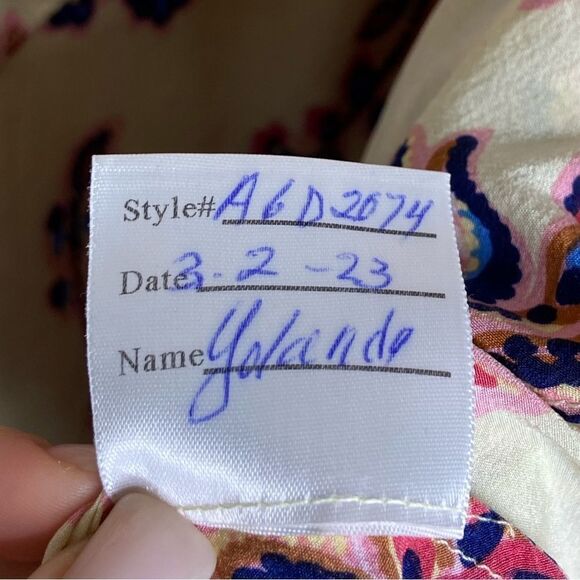 A.L.C. Yolanda Maxi Cream Dress Asymmetrical Size XS - Picture 11 of 13